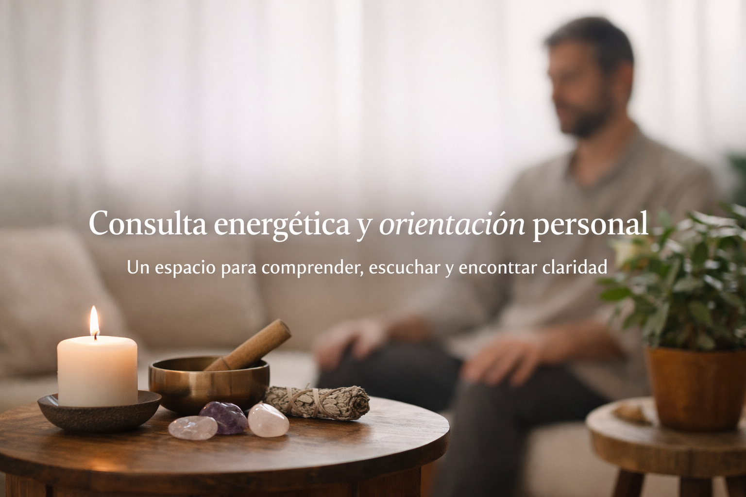 Ambiente de calma y claridad energética
